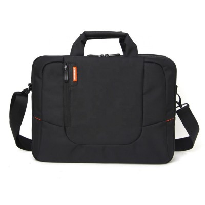 Black Handbag Notebook Men Waterproof One Shoulder Laptop Briefcase 15.6 Inch Laptop Bag