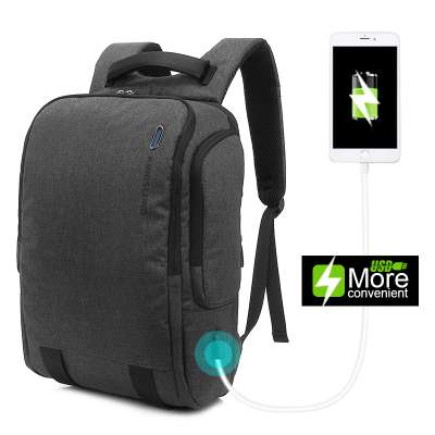 Wholesale Water Resistant USB Plug Laptop Backpack Business Document Bag